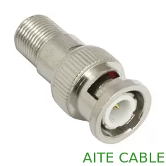 China BNC Male to F Female with Screw Coaxial Connector and Adaptor Refined Zinc Alloy for RG59 Cable CCTV System supplier