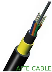 China Cable de fribra óptica al aire libre de ADSS todo el cable aéreo autosuficiente dieléctrico proveedor