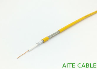 China 3C2V 75 Ohm Coaxial Cable Video Transmission Line For CATV Tech Yellow PVC supplier